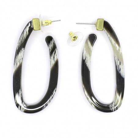 Pendientes Cubano Negros