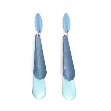 Pendientes Clara Azules y Aguamarina