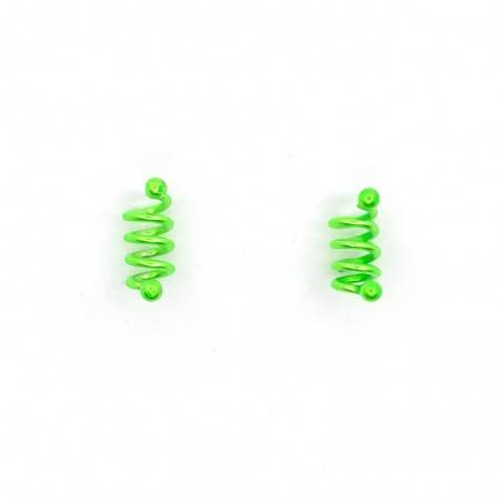 Pendientes de Plata Muelle Verdes
