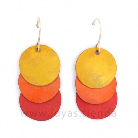 Pendientes Aluminio Tres Círculos
