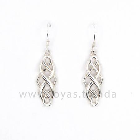 Pendientes de Plata 925 Súper Infinito