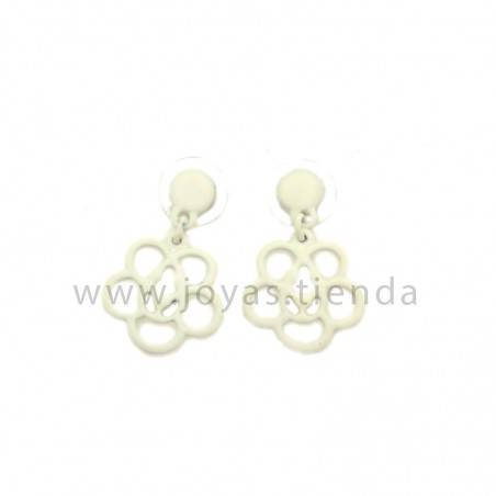 Pendientes Zinnia Blancos