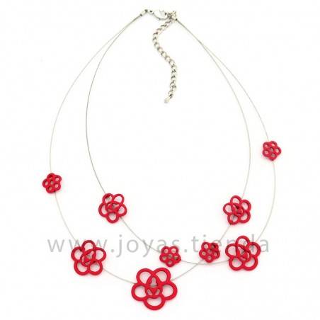Collar Zinnia Rojo
