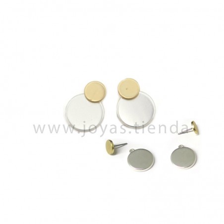 Pendientes Dafne Plateado y Dorado
