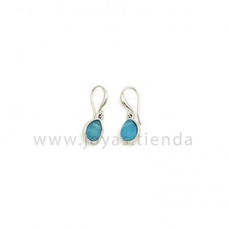 Pendientes Dina Silver Azules