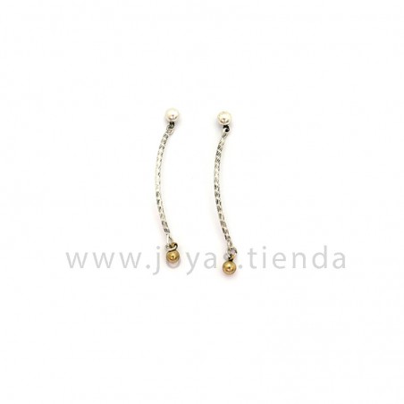 Pendientes Bangladesh Plateados