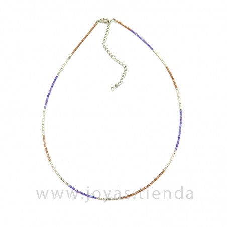 Collar Danky Dorado Morado