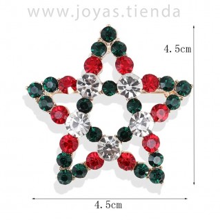 Broche de Navidad Estrella