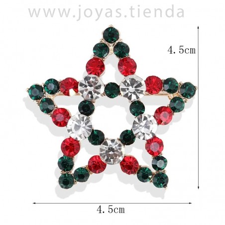 Broche Estrella de Colores