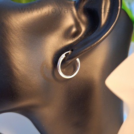 Aros Plata 925  18 mm