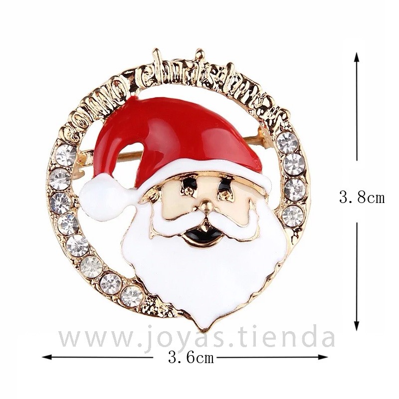 Broche de Navidad Papá Noel