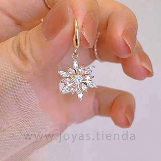 Pendientes con Forma Copo de Nieve, detalle