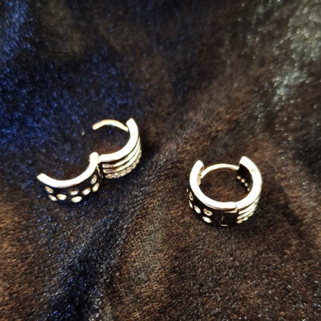 Pendientes Aro Ancho Plateados