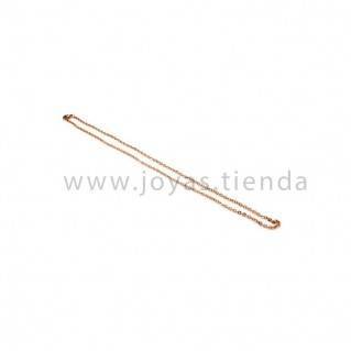 Cadena de acero chapado color rosa