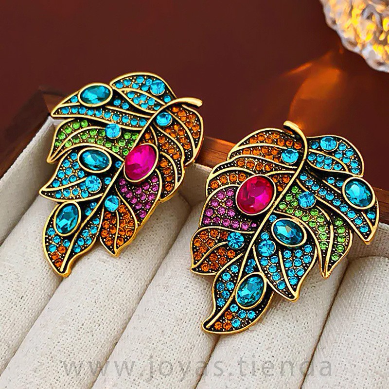 Pendientes Hoja Multicolor