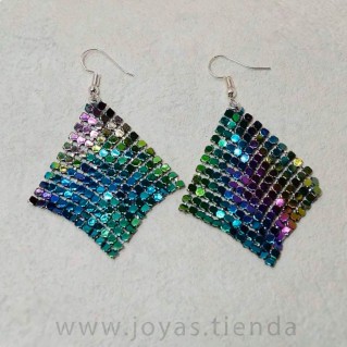 Pendientes Malla Multicolor