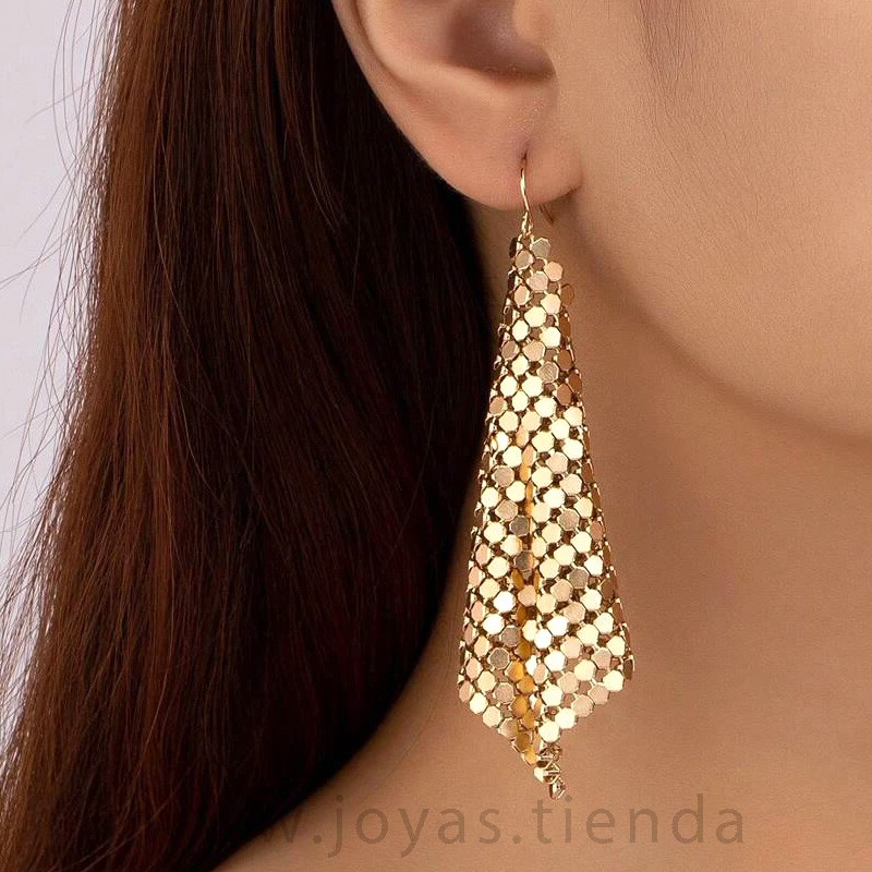 Pendientes Malla Dorados