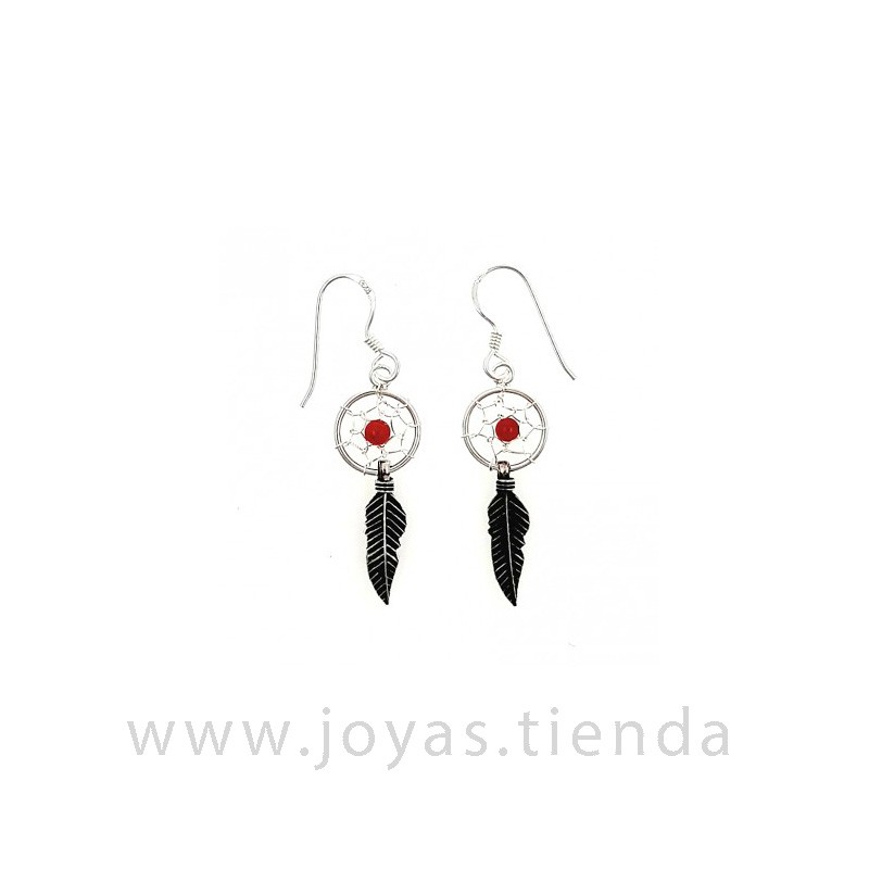 Pendientes Atrapasueño Rojo