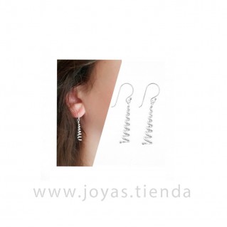 Pendientes de Plata de Ley 925 Espiral Cono modelo