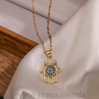 Cadena con Colgante Mano de Fátima