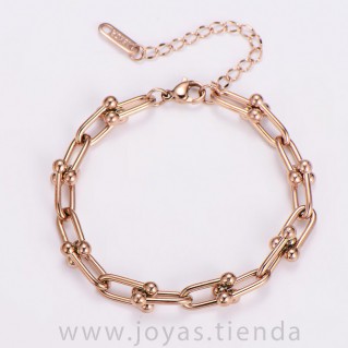 Pulsera de Eslabones Color Cobre