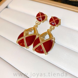 Pendientes Bolso Burdeos