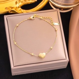 Pulsera de Corazón con Bolitas