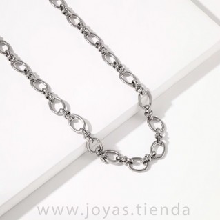 Collar de Cadena Plateada