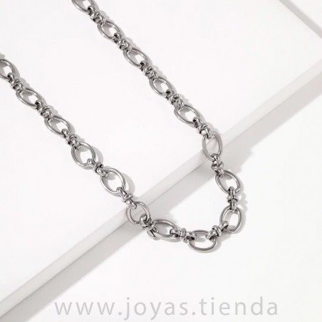 Collar de Cadena Plateada