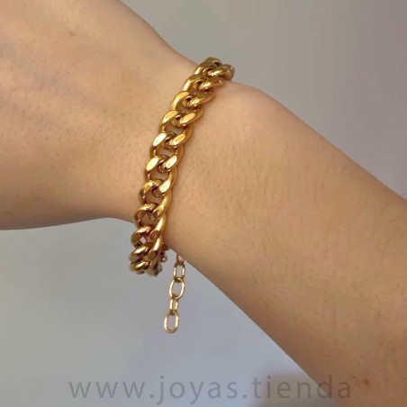 Pulsera Mujer Acero Dorado