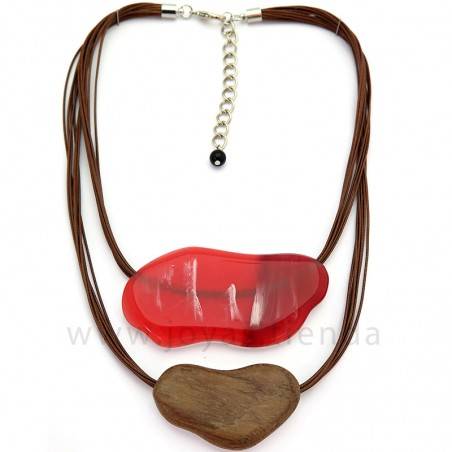Collar Africano Tonos Rojos
