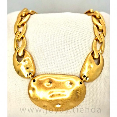 Collar Color Oro Eslabones Grandes
