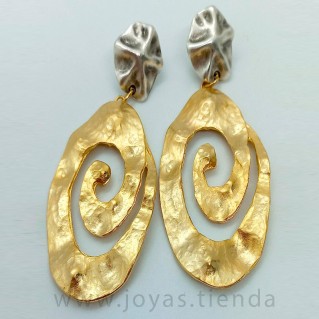 Pendientes Gold Espiral