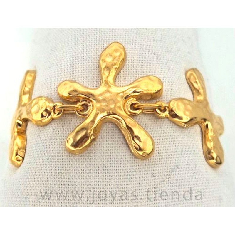 Pulsera Estrellas de Mar Dorada