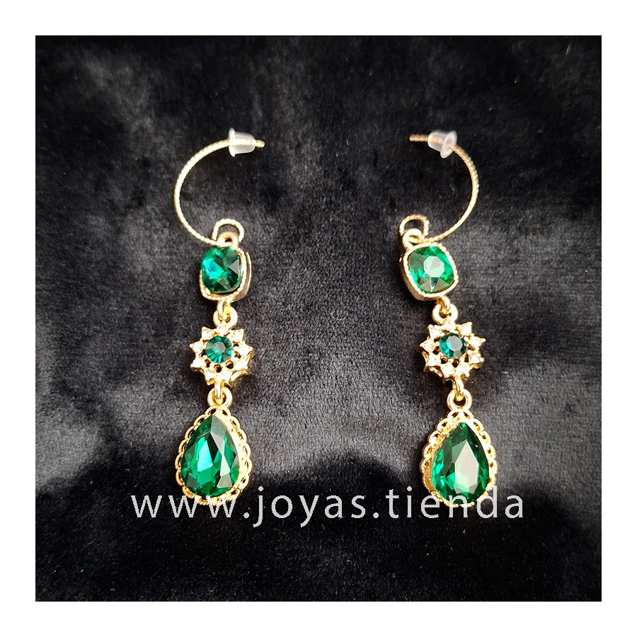 Pendientes Verdes Largos Pendientes Verdes Largos