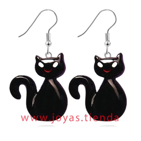 Pendientes Gato Negro Halloween