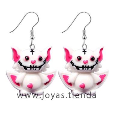 Pendientes Gato Vampiro Halloween