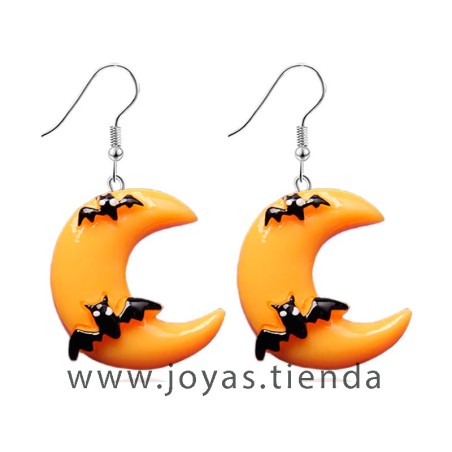 Pendientes Media Luna Halloween