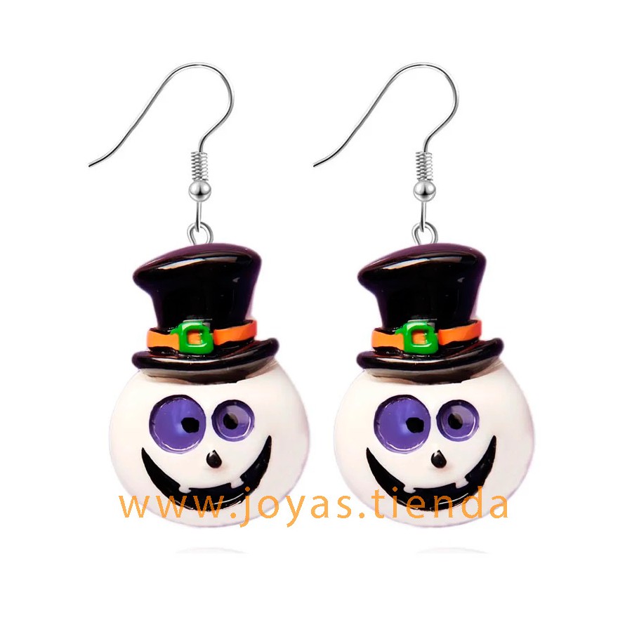 Pendientes Muñeco de Nieve Halloween Pendientes Muñeco de Nieve Halloween