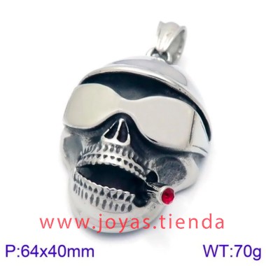 Colgante Calavera Cigarro Hombre
