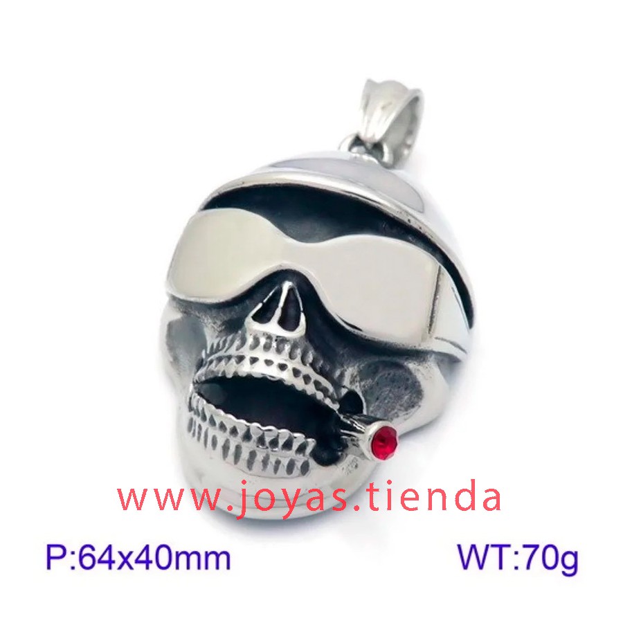 Colgante Calavera Cigarro Hombre