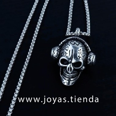 Colgante Calavera Cascos Hombre