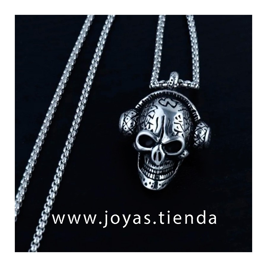 Colgante Calavera Cascos Hombre