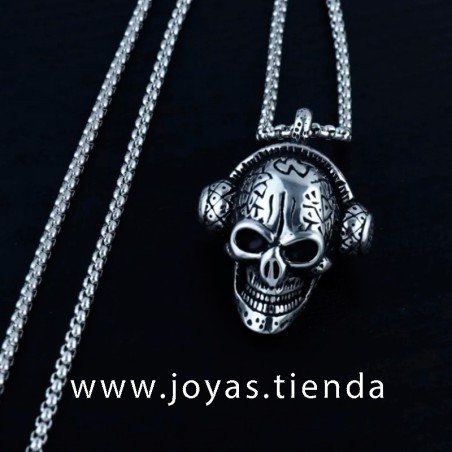 Colgante Calavera Cascos Hombre