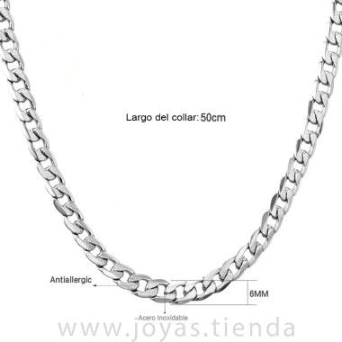 Cadena Plana de Acero 50cm