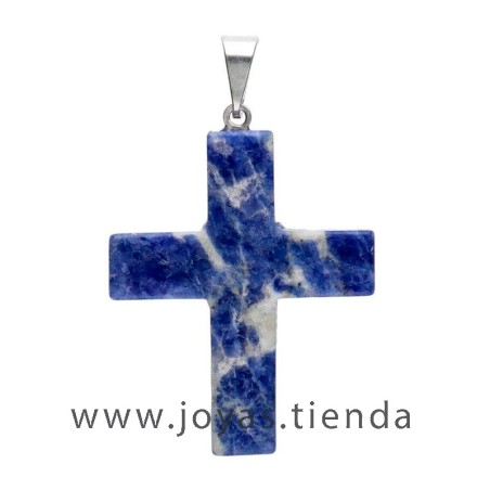Colgante Cruz de Sodalita