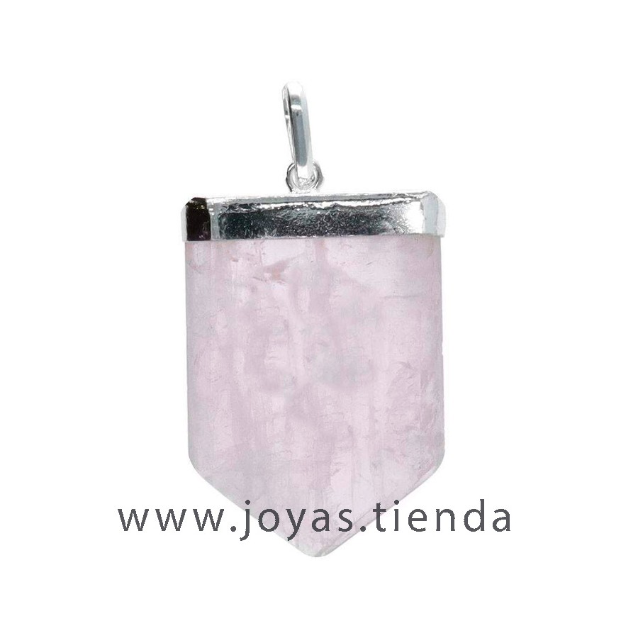 Colgante de Cuarzo Rosa Nudo Infinito