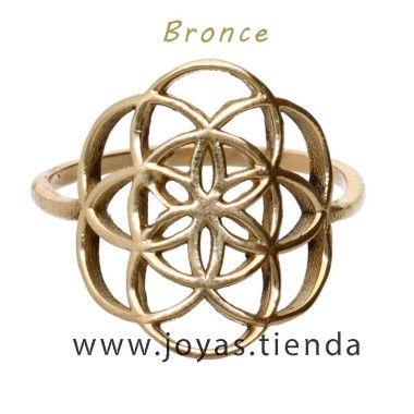 Anillo de Bronce Flor Nudo