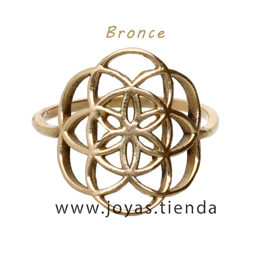 Anillo de Bronce Flor Nudo