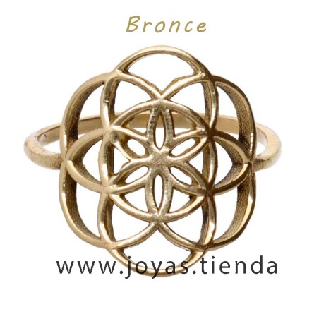 Anillo de Bronce Flor